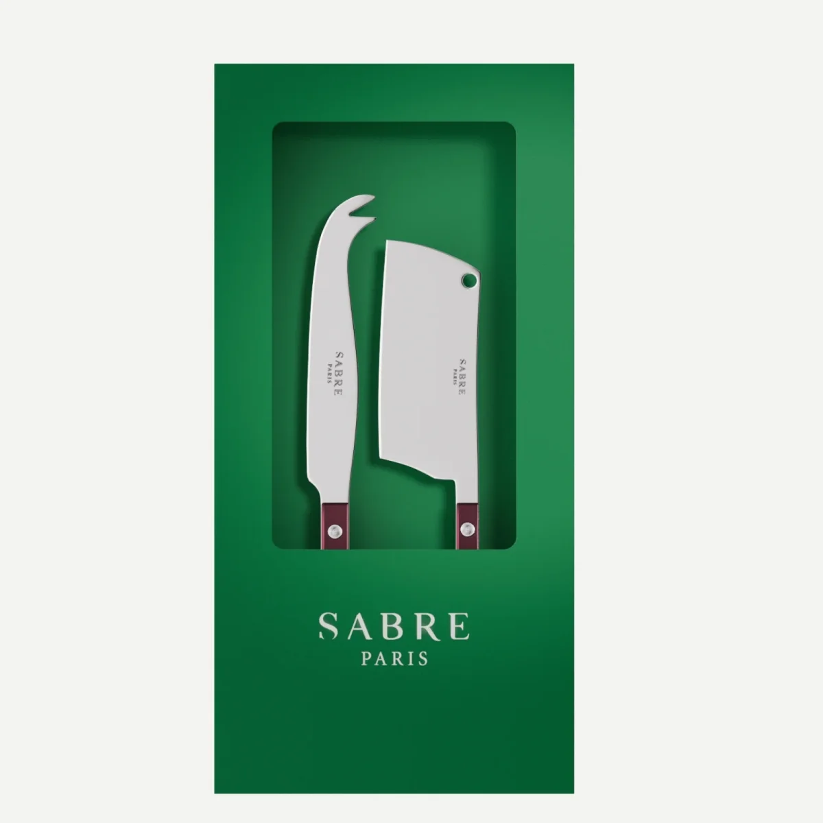 Bistrot Pearly, Aubergine - Box of 2 cheese knives - Afbeelding 2