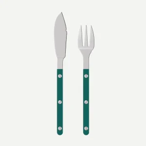 Bistrot Solid, Aquamarine - Fish set