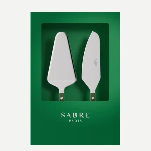 Bistrot Solid, Green - Box of 2 tart servers