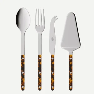 Bistrot Tortoise, Faux Tortoise - Set of 4 Bistrot must-have serving pieces
