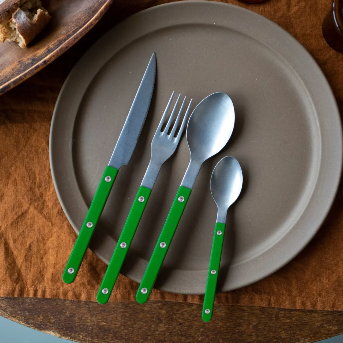 Bistrot Vintage Solid, Garden green - Dinner knife - Afbeelding 5