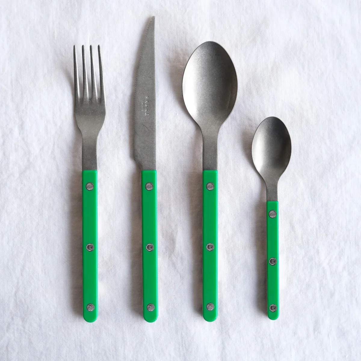 Bistrot Vintage Solid, Garden green - Dinner knife - Afbeelding 6