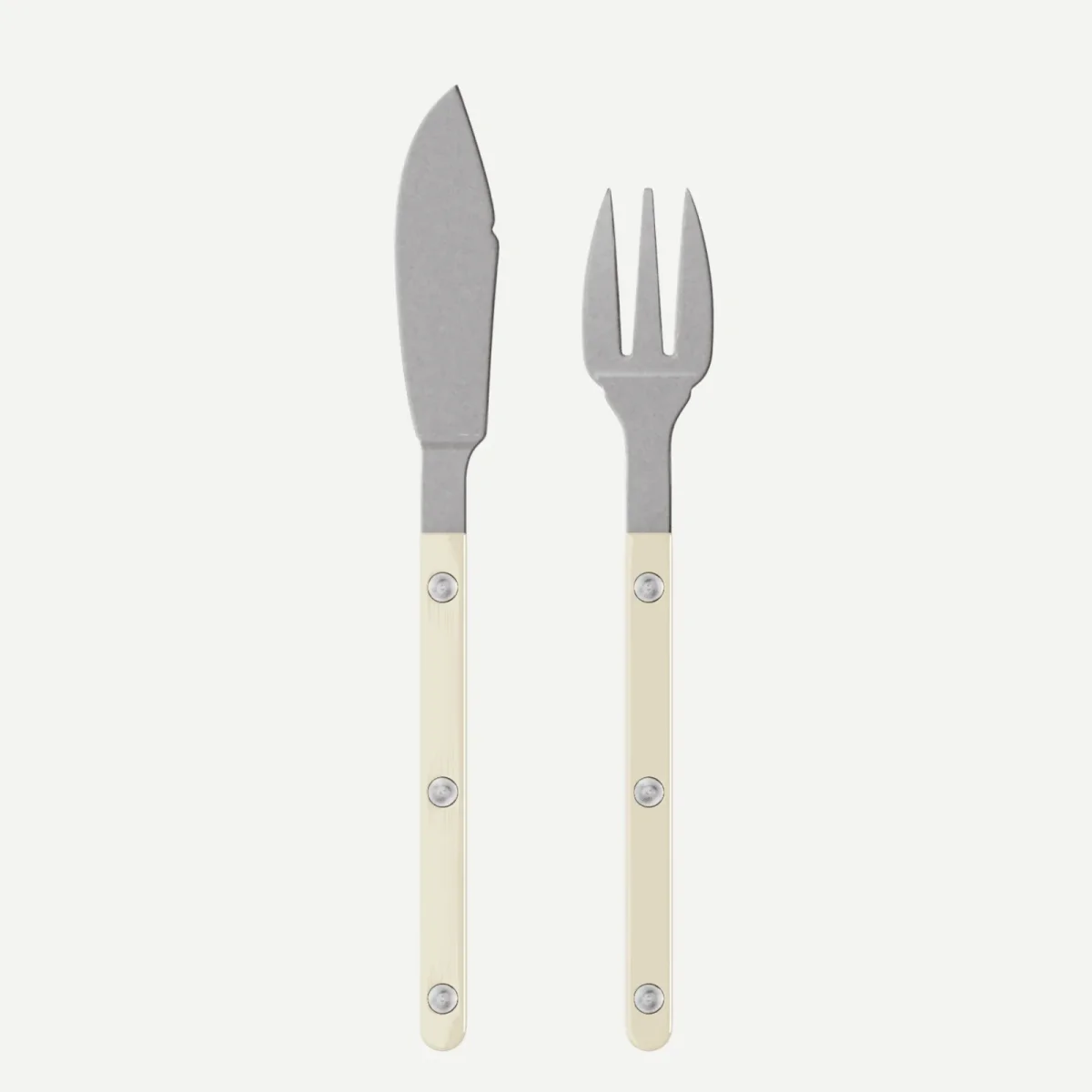 Bistrot Vintage Solid, Ivory - Fish set - Afbeelding 2