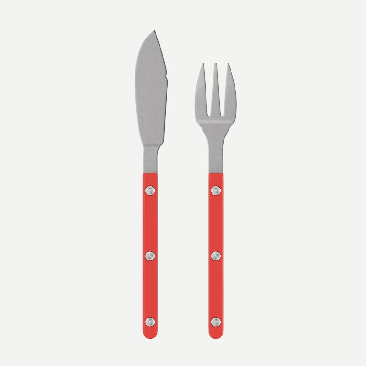 Bistrot Vintage Solid, Red - Fish set - Afbeelding 2