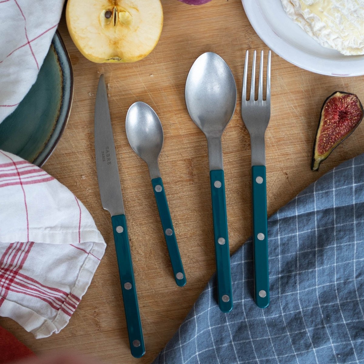 Bistrot Vintage Solid, Aquamarine - 48 pieces cutlery set - Afbeelding 5