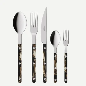 Bistrot Dune, Dune Black - 5 pieces cutlery set