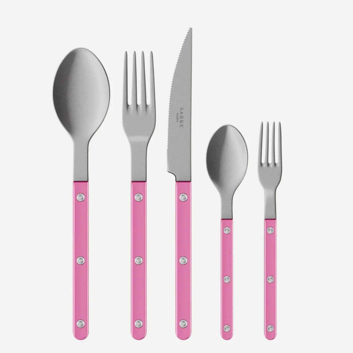 Bistrot Vintage Pearly, Pink - 5 pieces cutlery set - Afbeelding 2