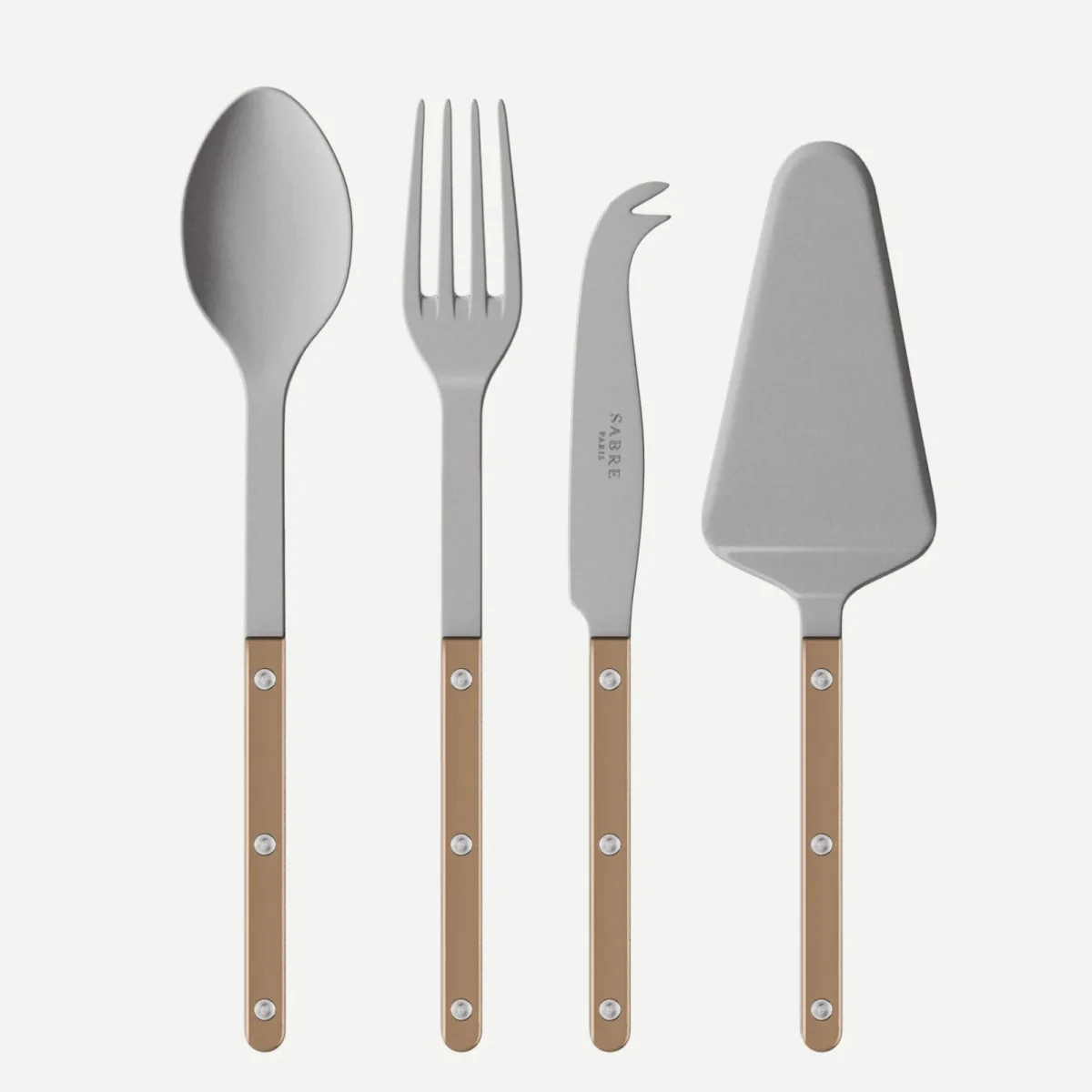 Bistrot Vintage Pearly, Caramel - Set of 4 Bistrot must-have serving pieces