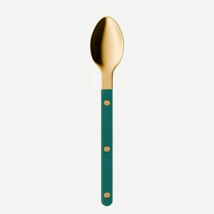 Bistrot Gold Solid, Aquamarine - Espresso spoon