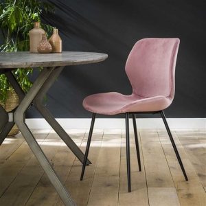 Eetkamerstoel velvet industrieel