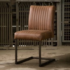 Eetkamerstoelen industrieel met slede frame