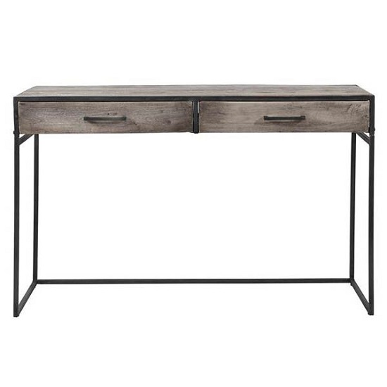 Kaptafel industrieel hout grijs - Afbeelding 3