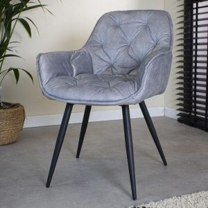Luxe eetkamerstoel velvet