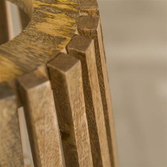 Vloerlamp mango hout - Afbeelding 4