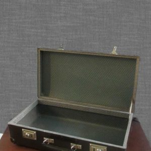 Donkerbruine vintage koffer