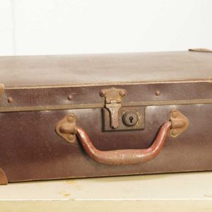 Kleine bruine brocante koffer